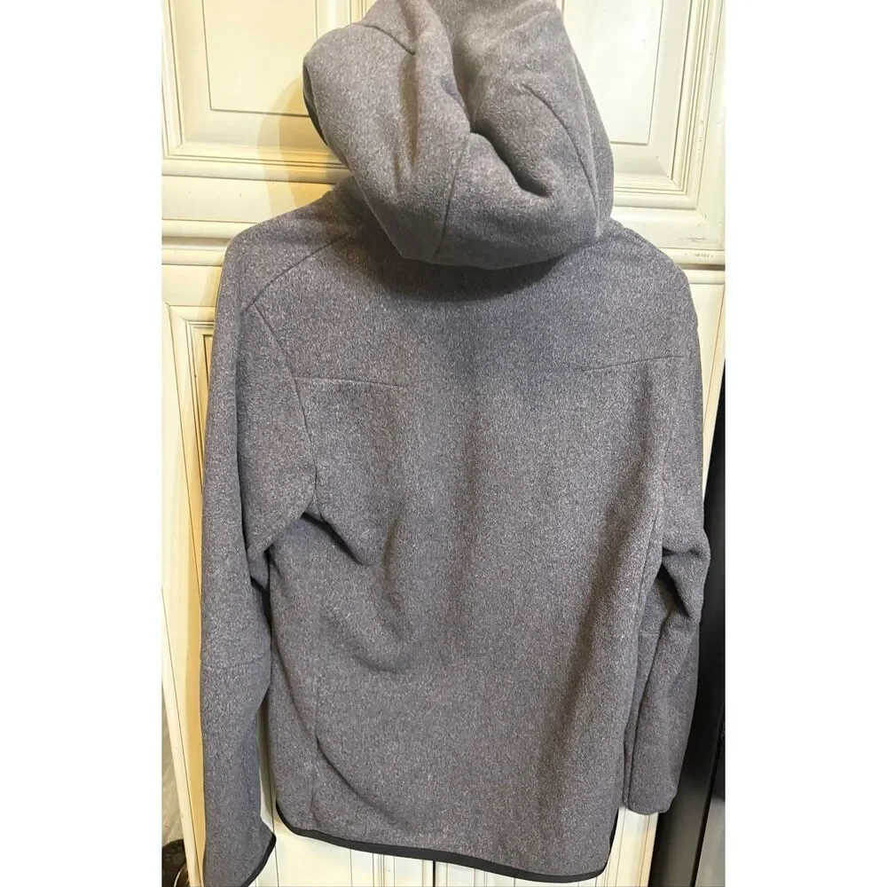 Nike Youth Fleece Sportswear Tech Fleec Full Zip Winterized Hoodie Gray Size XS